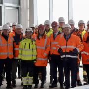 (Centre) Education secretary Gillian Keegan's visit to the Offshore Renewable Energy Catapult in Blyth