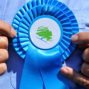 Tory party rosette