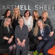 Jo Grey, back row far left, is part of Cartmell Shepherd Solicitors' Family Law team