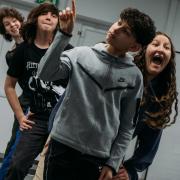 Mortal Fools youth company - pictured in rehearsal - will bring Inevitable? to the stage later this month