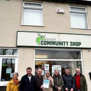 Guy Opperman MP with Slaley Community Shop volunteers