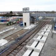 Ongoing work to the Northumberland Line at South Newsham near Blyth