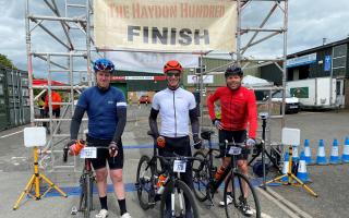 SUCCESS: Some of the participants in the Haydon Hundred event.