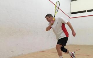 Hexham squash player Damon Watts