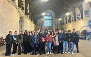 This was part of their trip linked to the school's newly launched Politics A Level programme.
