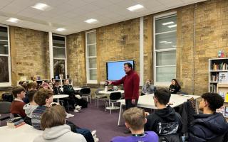 Politics and history A-Level students were in attendance to discuss topics they are studying