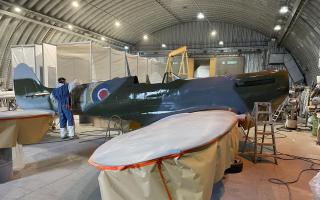 The replica Spitfire will be coming to Northumberland