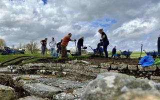 Day one of the new research project at Vindolanda