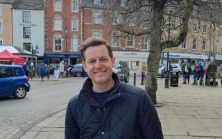 Matt Baker in Hexham while filming for the Channel 4 show